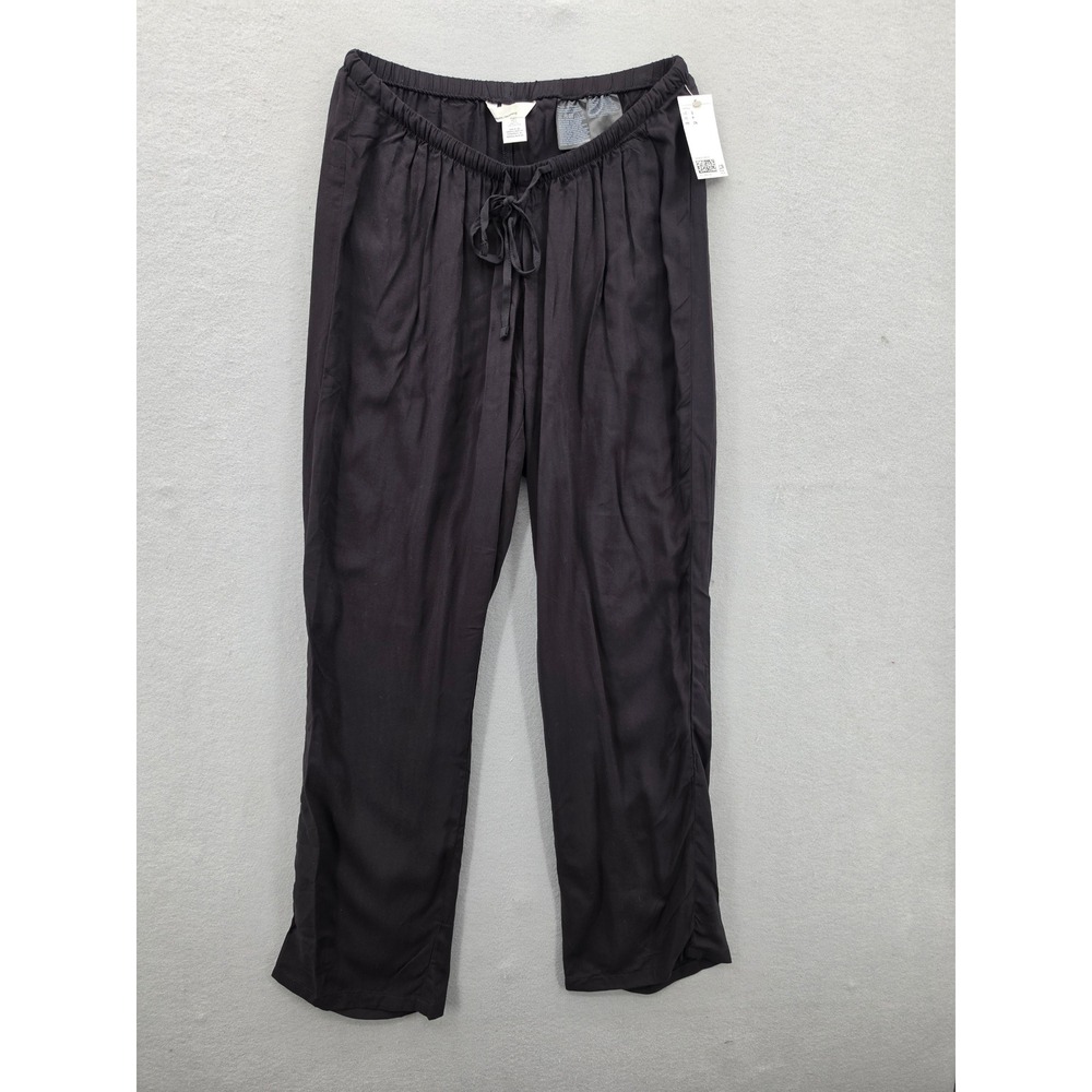 HM MAMA Maternity Pants Black Viscose Elastic Drawstring Trousers Small NWT New